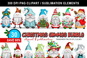 Christmas Gnomes Holiday Clipart, an Illustration by SLS Lines (Thumbnail 7 of 7)