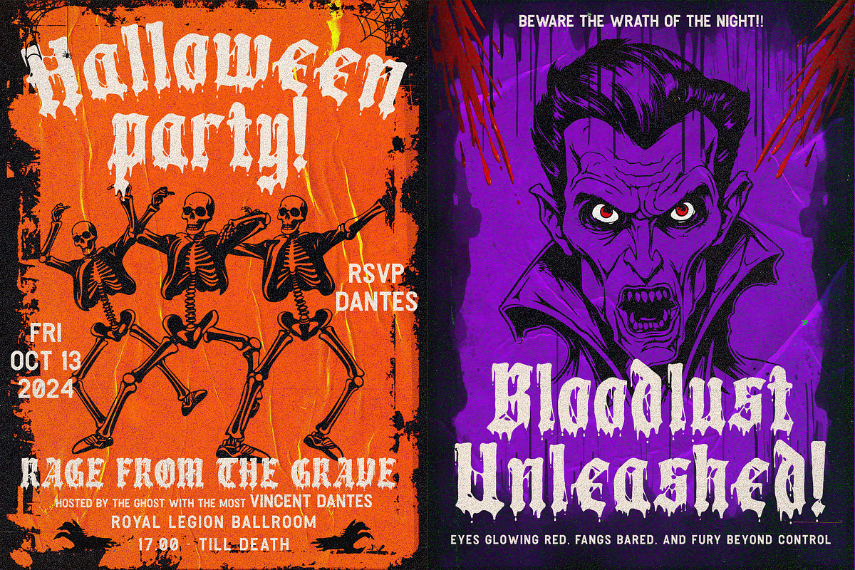 Diabolic - Blackletter Display Font, a Blackletter Font by Angin Studio (Photo 8 of 20)