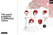 Hockey Goalie Mask Mock-up, a Household Mockup by Mocca Mockups Store (Thumbnail 2 of 10)