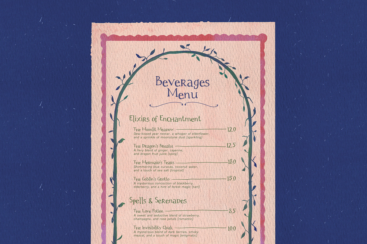 Storyland of Étoiles Handdrawn Serif, a Handwritten Font by Perplexitics (Photo 2 of 10)