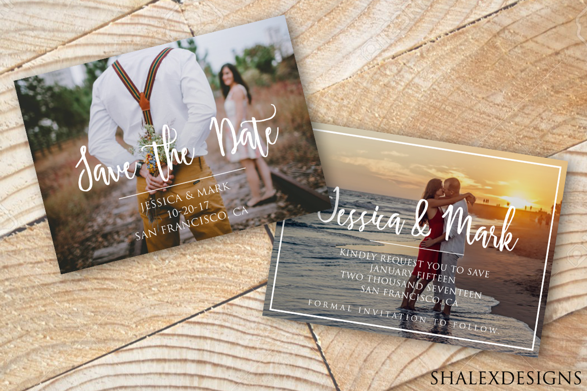 Save The Date Wedding Template, a Templates & Theme by ShalexDesigns
