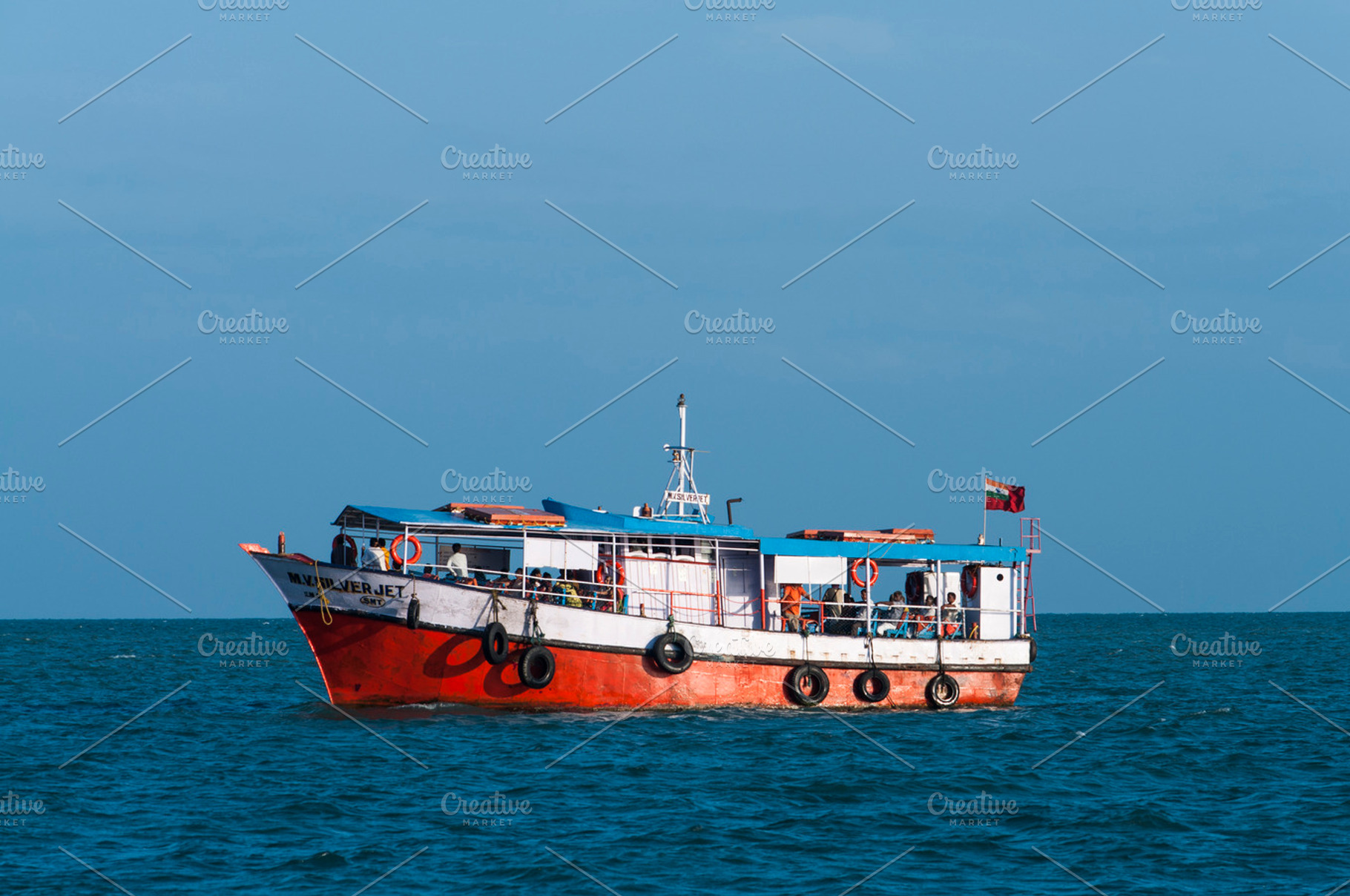 People Riding On Boat
