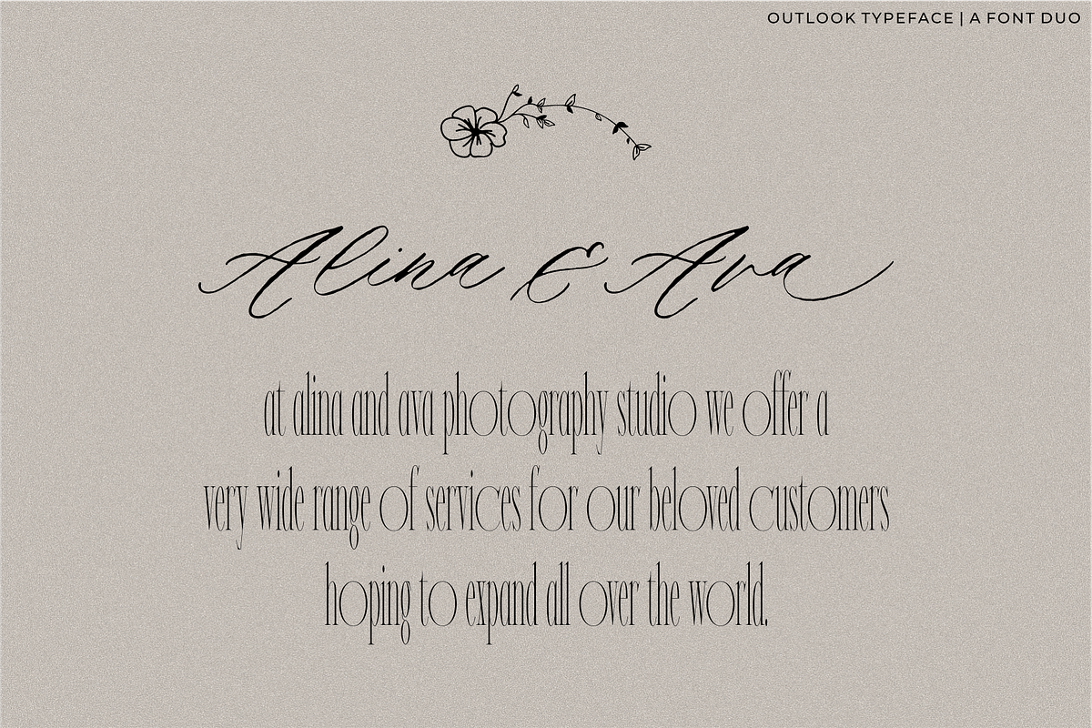 Outlook Font Duo, a Serif Font by RedyStudio (Photo 9 of 15)