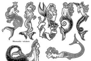 Mermaids. Dark Ocean Stories.