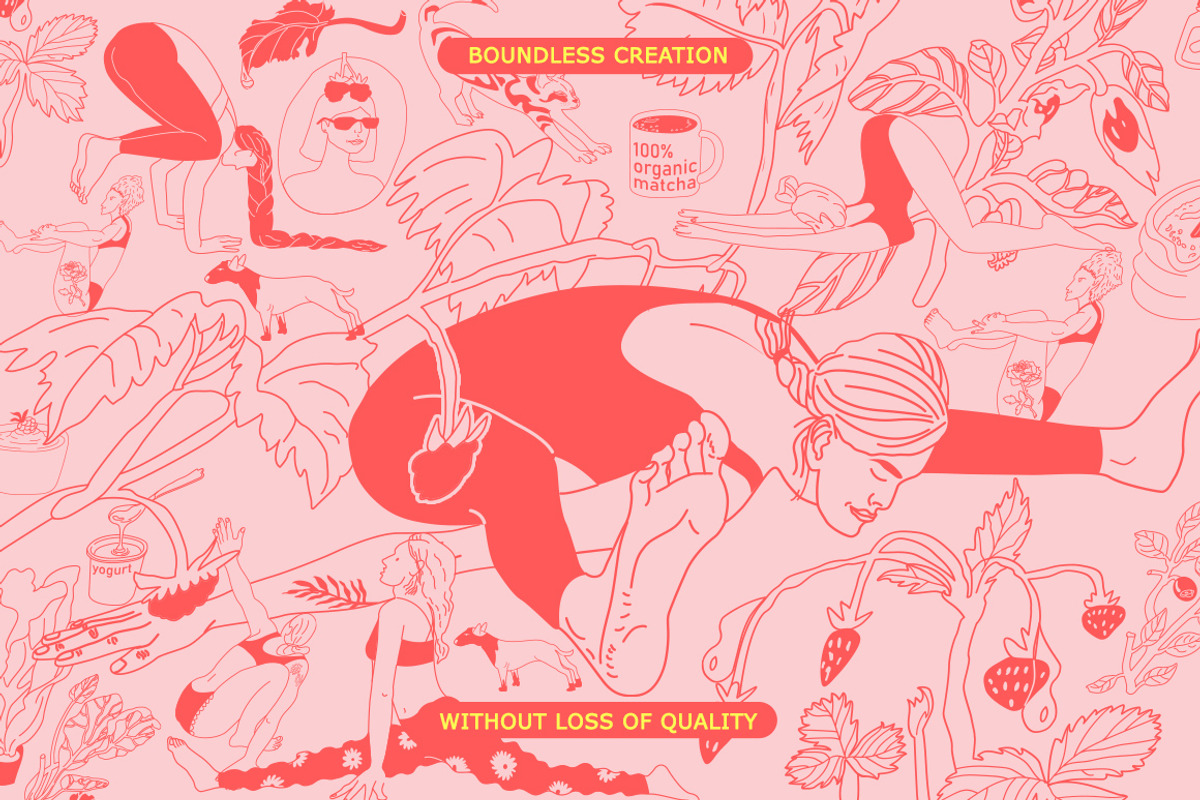 Yoga & Cafe Illustrations, a Person Illustration by Volga_Store (Photo 8 of 10)