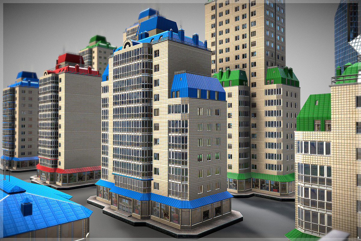 Buildings Pack, an Architecture 3D Model by Beatheart Creative Studio (Photo 15 of 15)