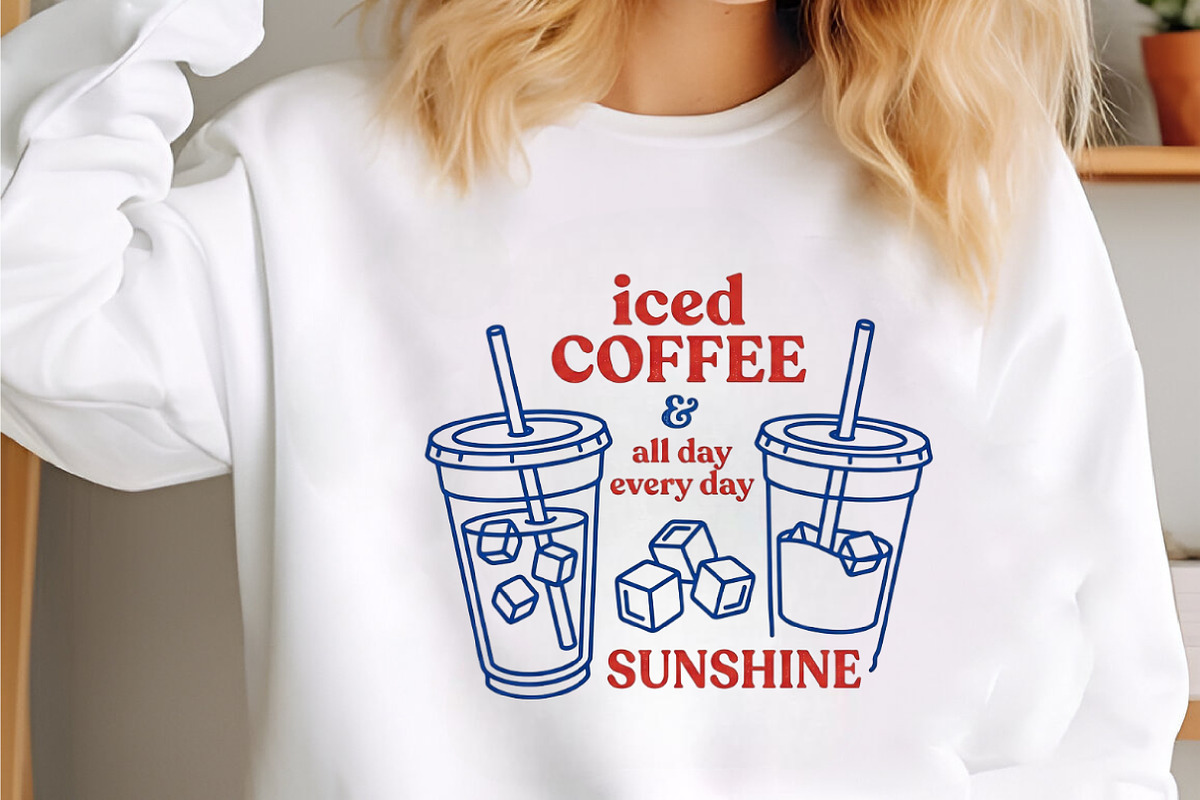 Iced Coffee Sunshine PNG, Summer, a Seasonal Illustration by designcity5 (Photo 2 of 4)