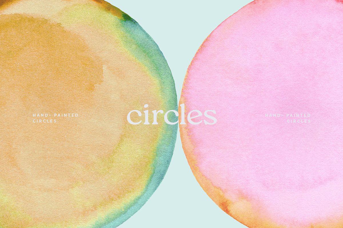 Watercolor Circles, an Object Graphic by Basia Stryjecka (Photo 4 of 16)