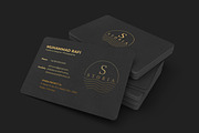 Black Gold Business Card Template, a Business Card Template by Emilly Studio (Thumbnail 3 of 4)