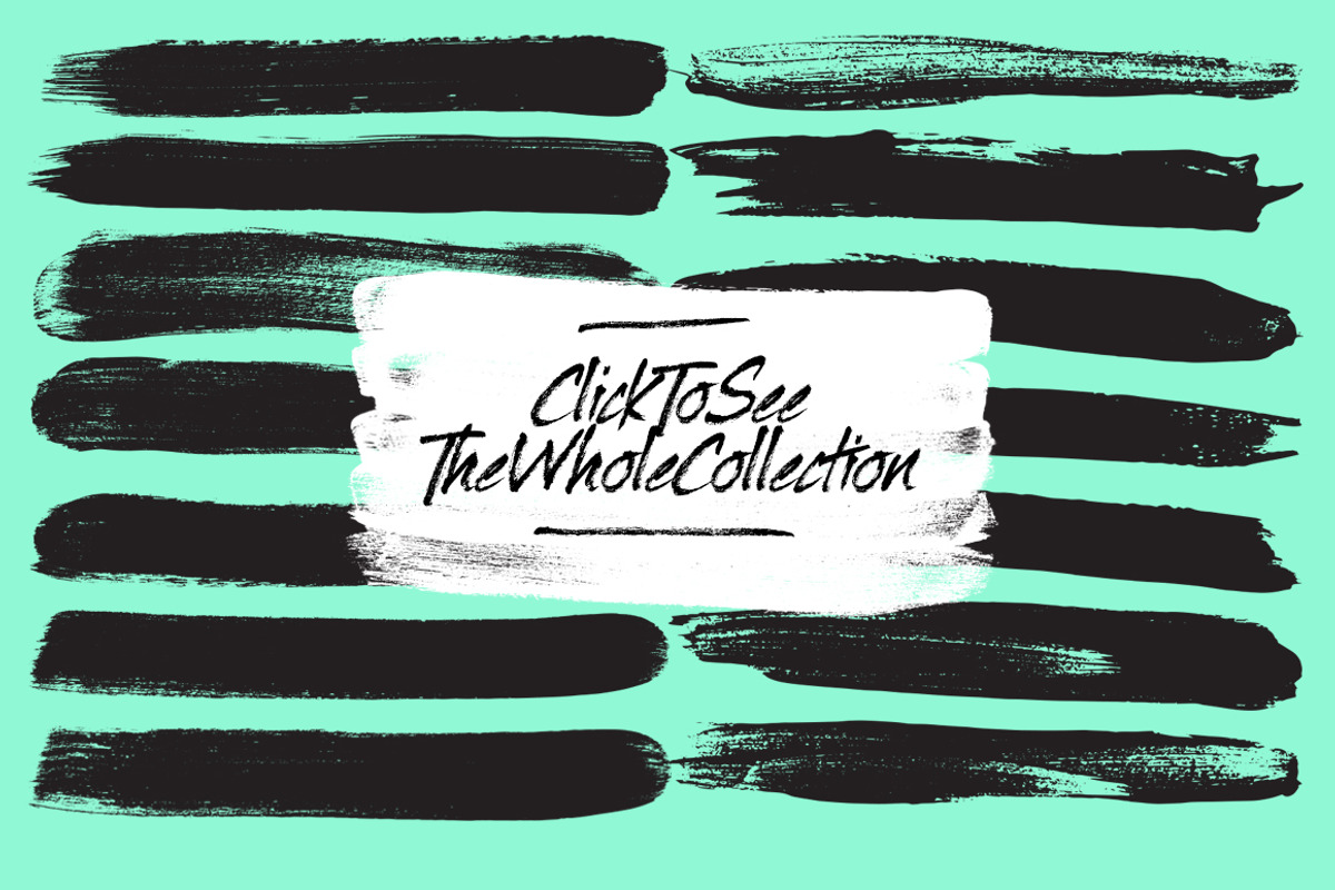 105 Illustrator Paint Stroke Brushes, a Brush Add-On by Abbie May (Photo 2 of 5)