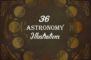 36 Vintage Astronomy Illustrations