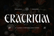 Eratrium - Classic Vintage Serif, a Serif Font by Typia Nesia (Thumbnail 1 of 12)