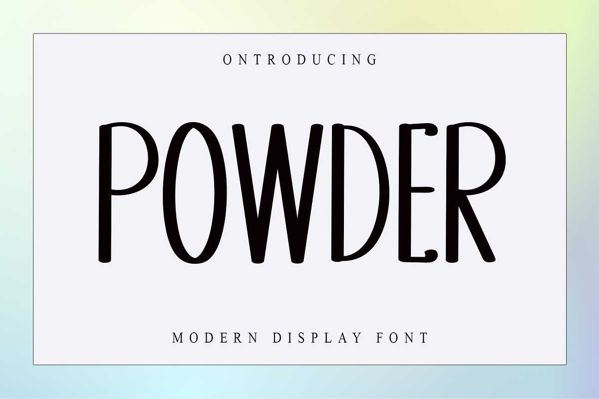 POWDER, a Sans Serif Font by InermediaSTUDIO (Photo 1 of 6)