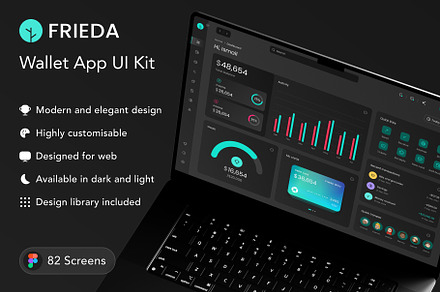 Freida - Wallet App UI Kit