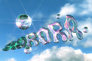 Font Aurora Lights