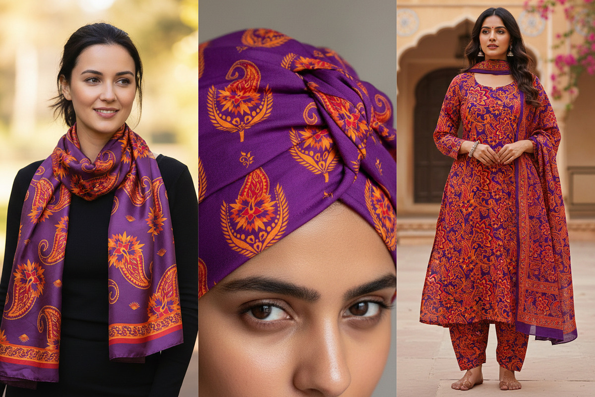 Purple Paisley patterns, a Pattern Graphic by ThaiByGaew (Photo 3 of 3)