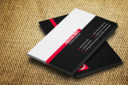 Red & Black Business Card CM025, a Business Card Template by annozio (Thumbnail 3 of 4)