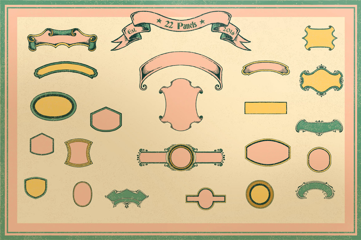 Retro Label/Insignia Vol.2, an Object Graphic by NStudio (Photo 5 of 6)