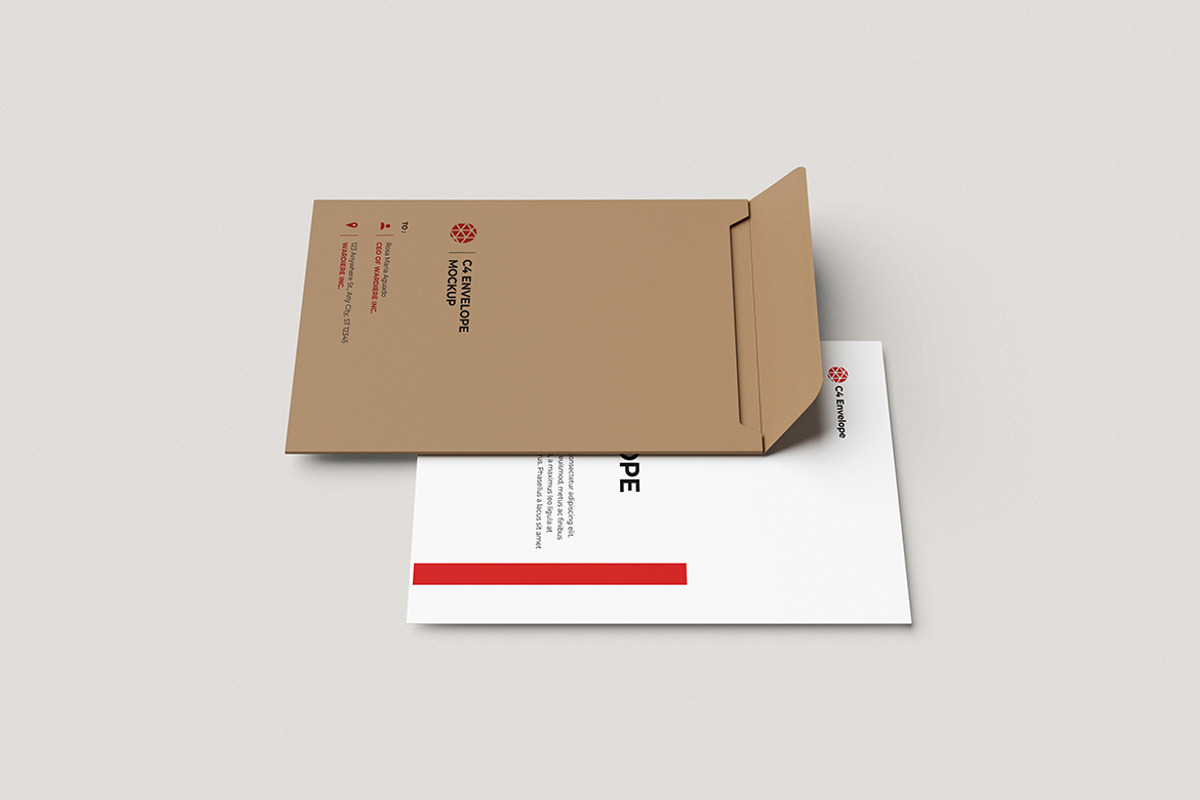 High-Quality C4 Envelope Mockup, an Advertising Mockup by swsi-studio (Photo 3 of 5)