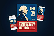 Washington's Celebration Flyer Set, a Flyer Template by The Good Store (Thumbnail 2 of 2)