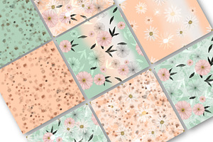 Water Flowers, Luxury Floral Pattern