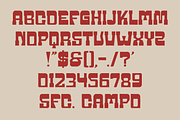 SFC Campo 1998, a Slab Serif Font by Skilline Supply Co. (Thumbnail 4 of 5)