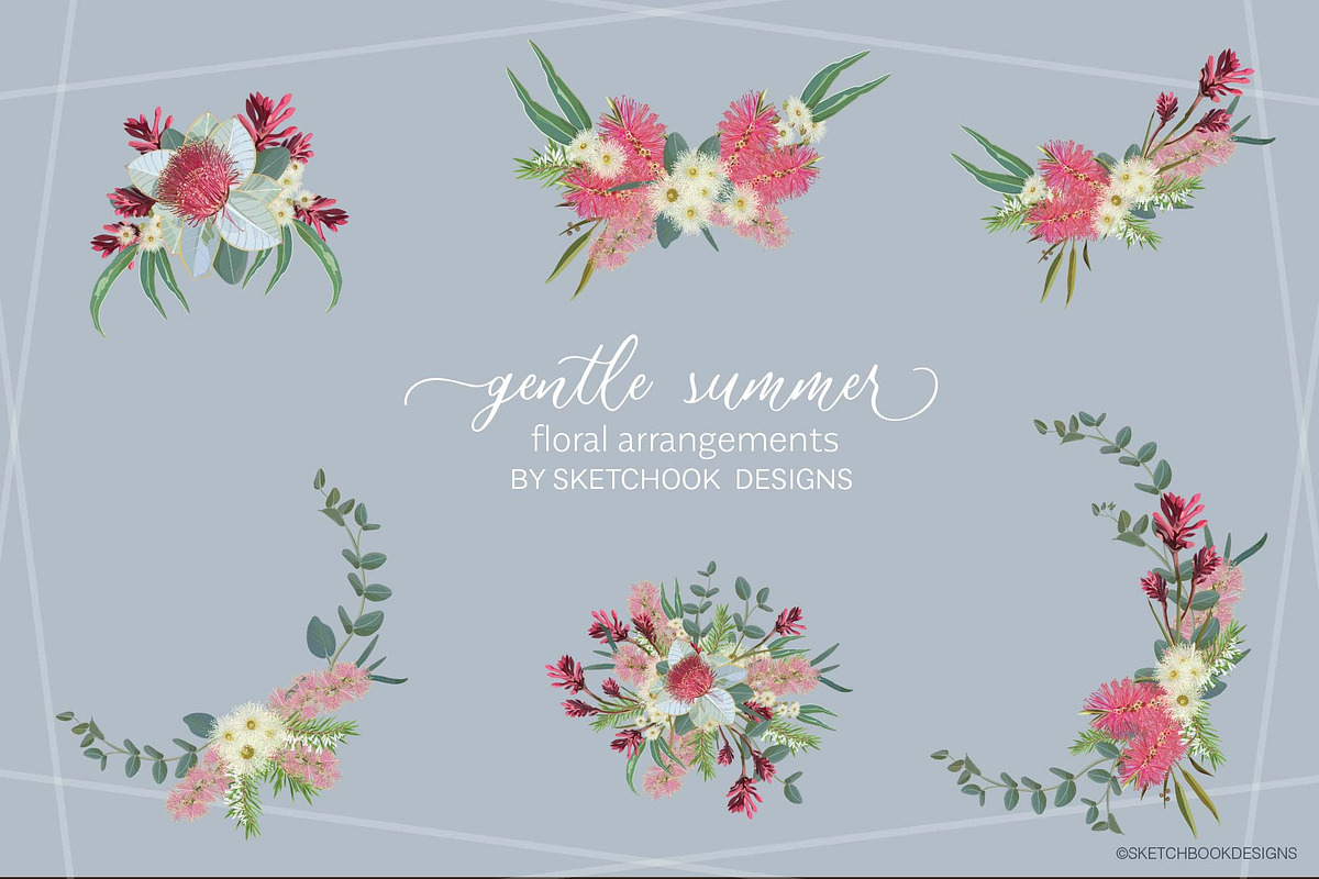 Gentle Summer Australian Wildflowers, an Illustration by Sketchbook Designs (Photo 3 of 14)