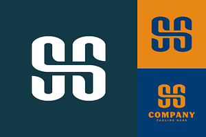 Letter SS Ambigram Logo Design, a Branding & Logo Template by Saba Vector