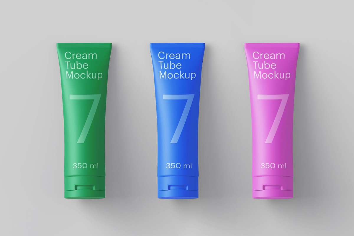 Cosmetic Tube Mockup, a Packaging Mockup by GraphicWave (Photo 2 of 6)