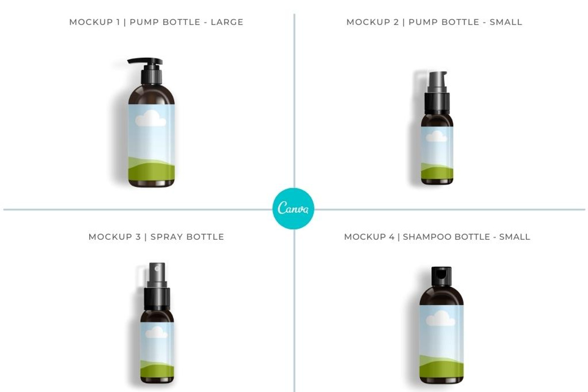 Cosmetic Containers 1, Canva Mockups, a Cups & Container Mockup by Mockup Scene (Photo 4 of 23)