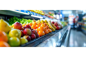 Fresh Fruits Displayed in Grocery, a Food & Drink Photo by piter.goskov