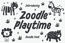 Zoodle Playtime Doodle Brush Font