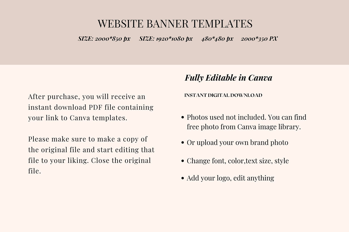 Canva Website Banner Templates -Bold preview 5