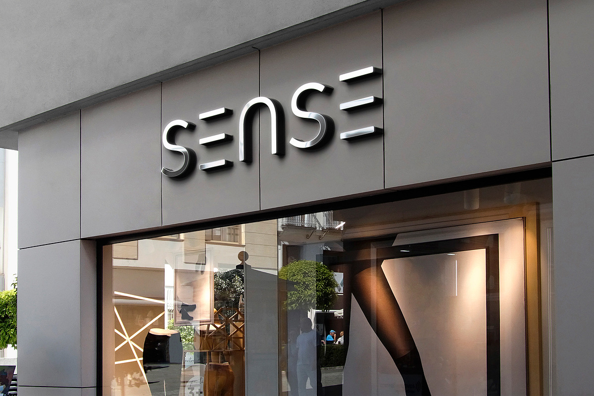 Logo Mockup Chrome 3D Sign Store, an Advertising Mockup by Asylab (Photo 2 of 5)