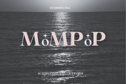 Mompop Ligatures and Alternatives, a Script Font by Aditastudios (Thumbnail 1 of 7)