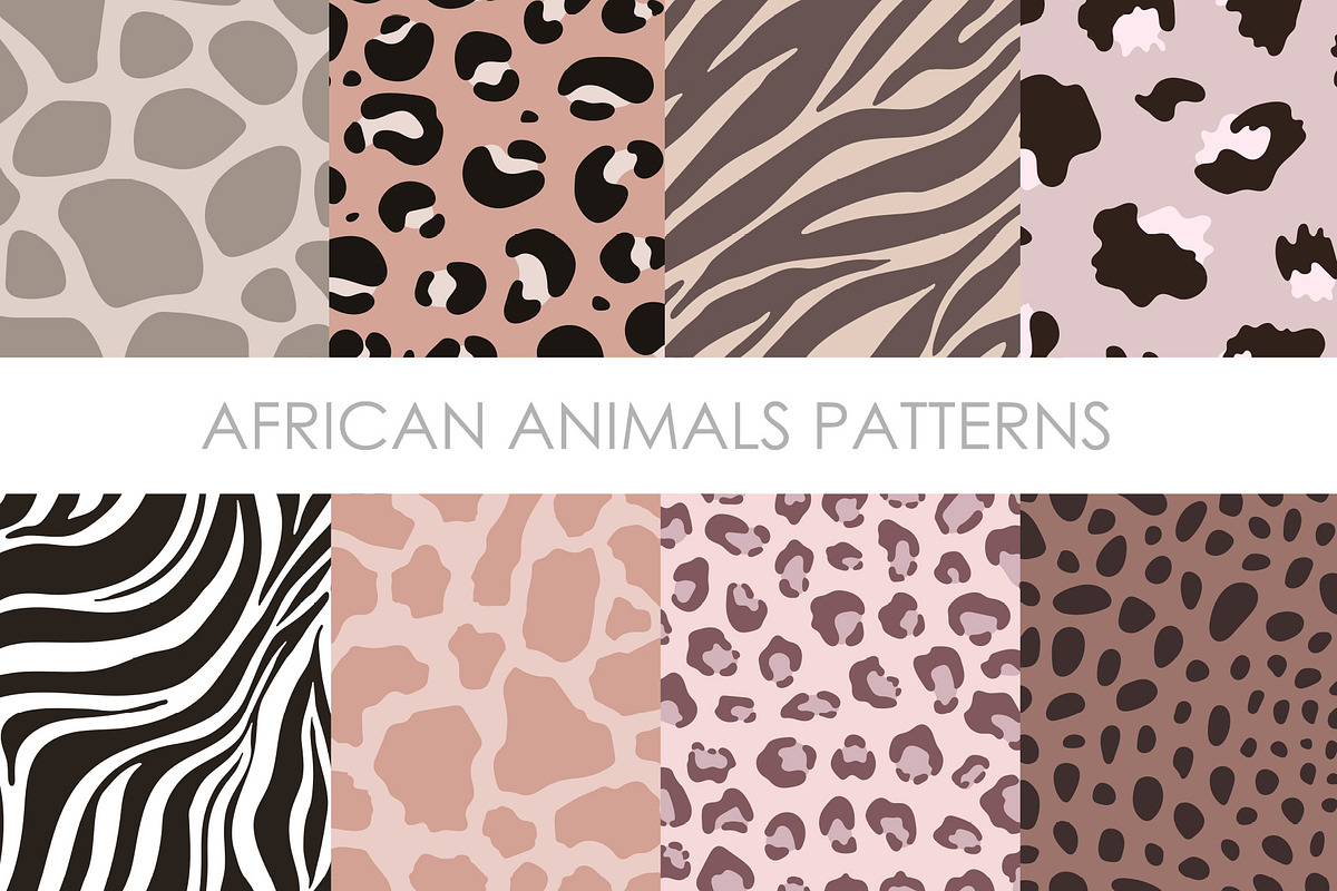 African animals patterns, a Background Graphic by AnnieArt (Photo 1 of 6)