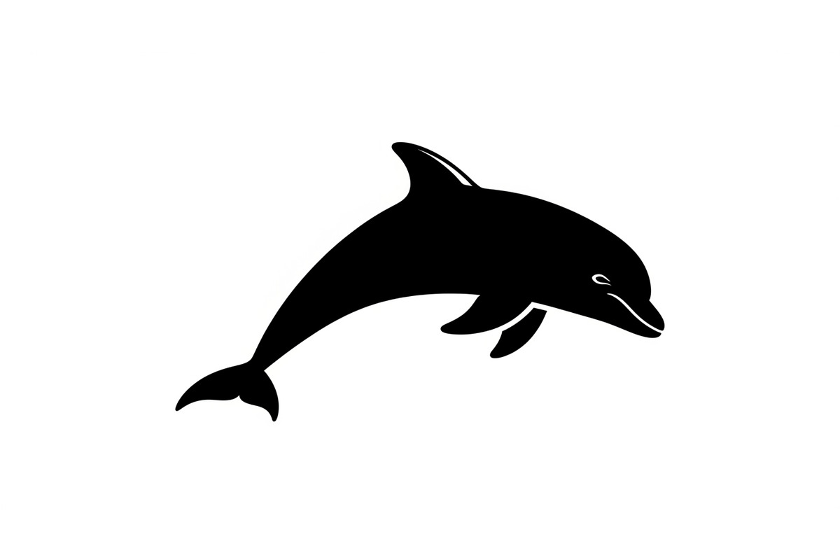 Dolphin Jumping Silhouette Vector bu, an Illustration by Designs_River (Photo 16 of 48)