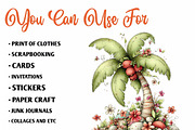Whimsical Summer Palm Tree Clipart, an Illustration by CreationArt (Thumbnail 7 of 10)
