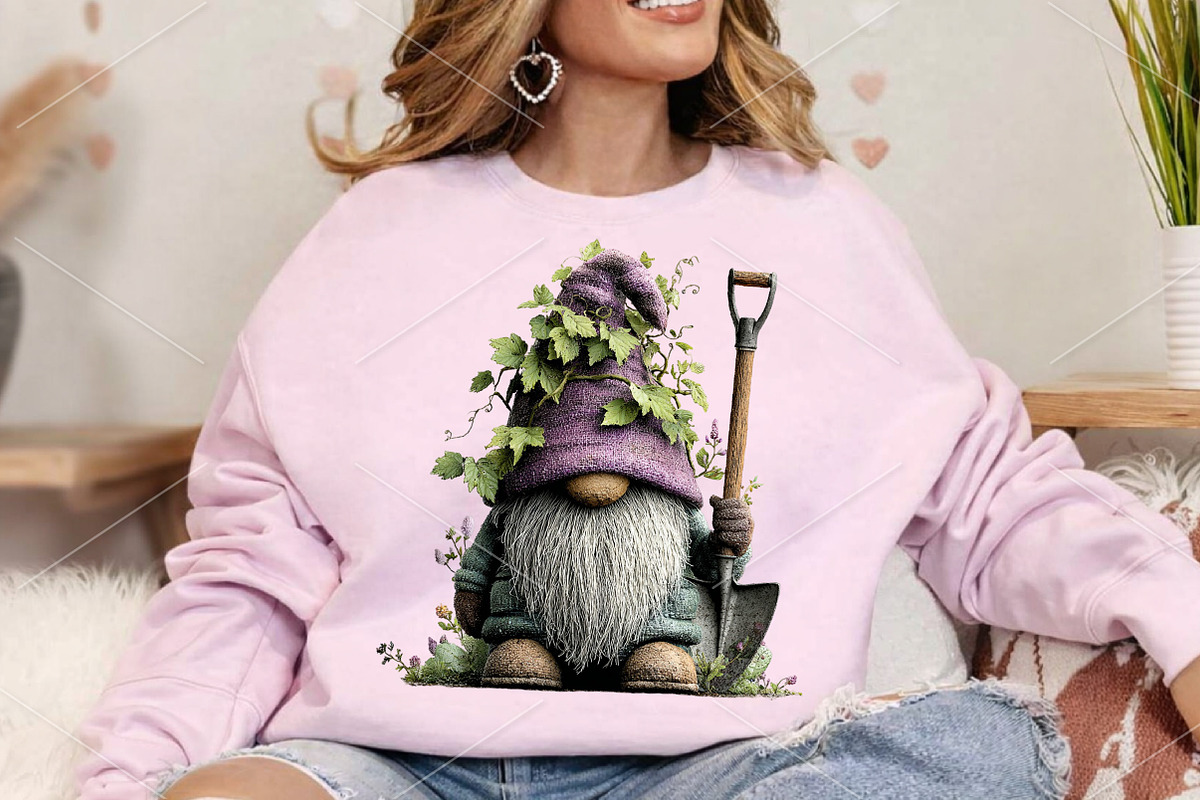 Watercolor Spring Gnome Clipart Bund, a Seasonal Illustration by Canvas Craft (Photo 4 of 7)