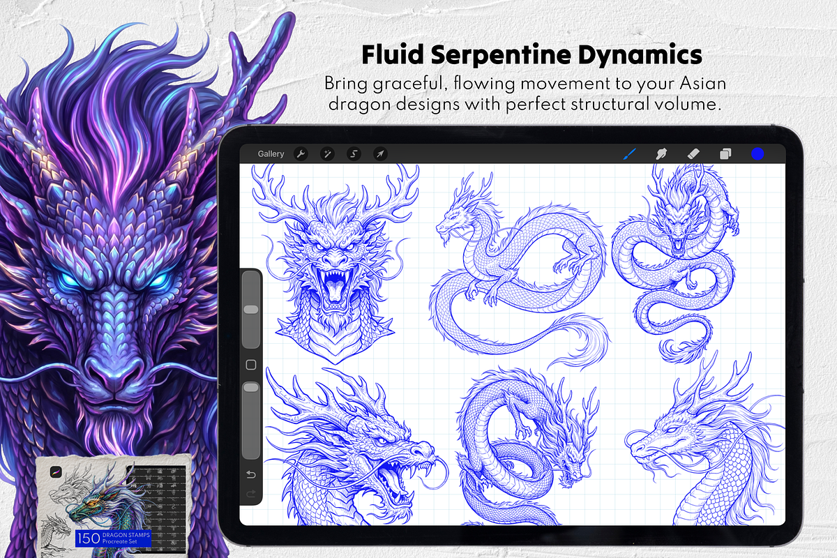 Procreate Fantasy Stamps Bundle, a Brush Add-On by Selentaori Studio (Photo 7 of 20)