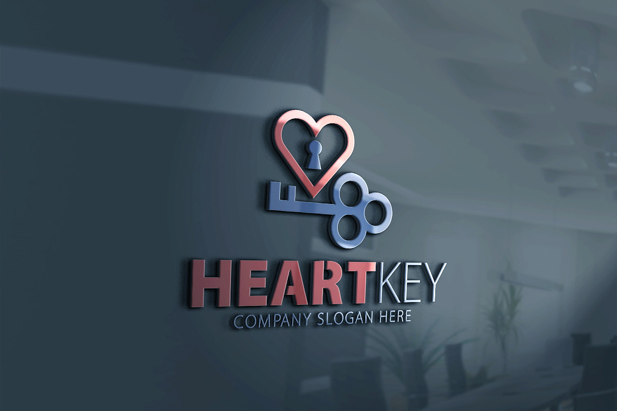 Heart Key Logo, a Branding & Logo Template by Creative Dezing (Photo 4 of 5)