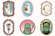 Vintage Halloween Frames Clipart, an Illustration by OK Design (Thumbnail 2 of 5)