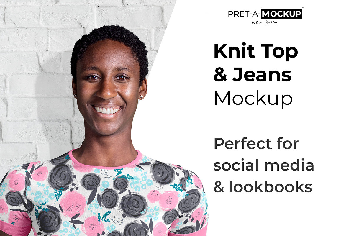 Knit Top and Jeans Mockup, a Books & Magazine Mockup by Pret-a-Mockup (Photo 1 of 7)