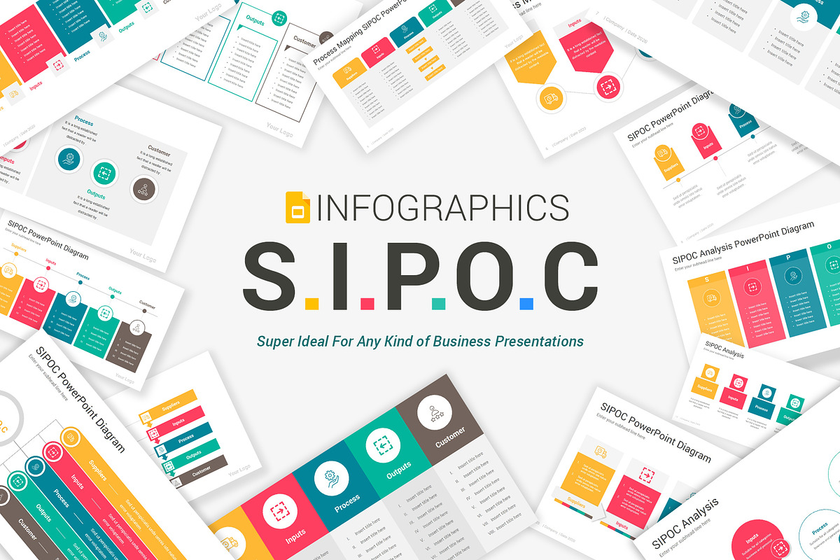 SIPOC Google Slides Diagrams Pack, a Presentation Template by SlideOne