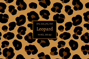 Leopard Seamless Vector Pattern