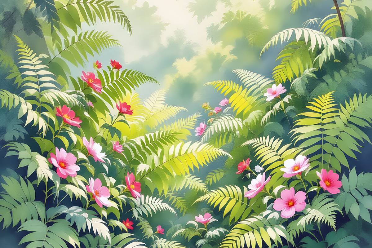 Water Color Floral, an Empty State Illustration by Sharon Schwalbe (Photo 1 of 2)