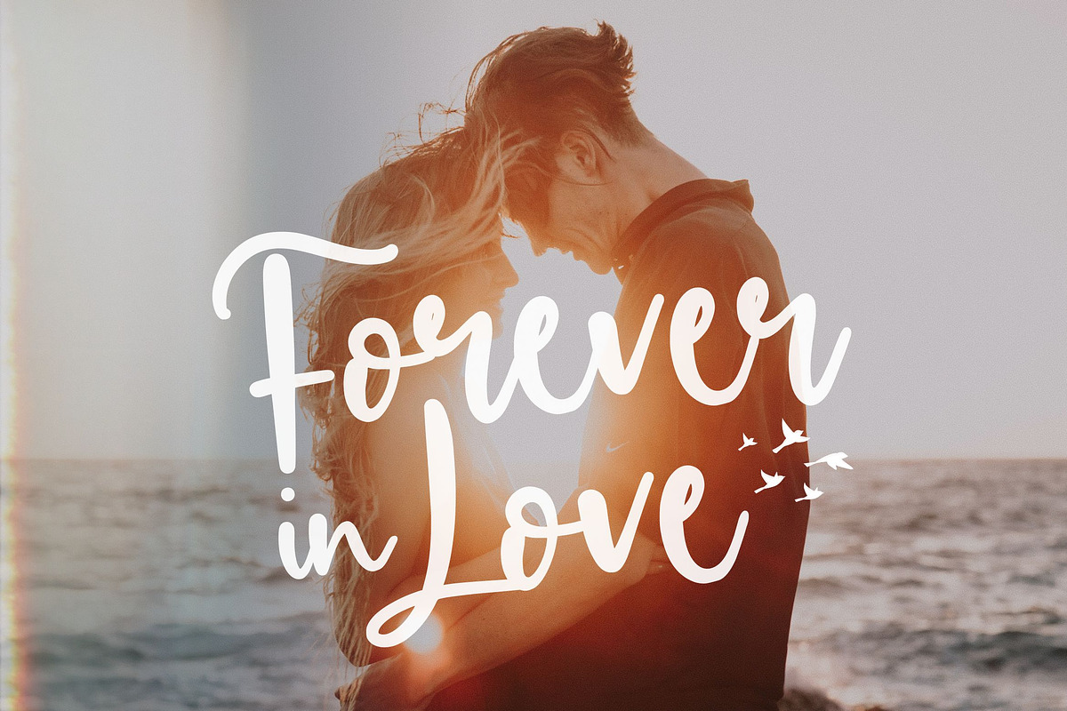 Birdlove - Handwritten Font, a Script Font by Letterative Studio (Photo 4 of 7)