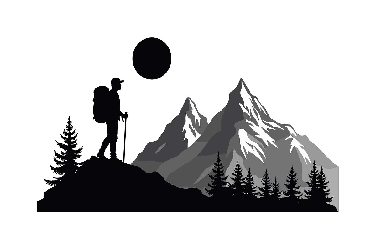Mountain Adventure Silhouette Bundle, an Object Graphic by Gfx_Store (Photo 4 of 16)