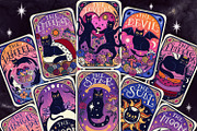 Cat Tarot Deck 11 Cards & BONUS, an Object Graphic by TatianaCociorva (Thumbnail 6 of 7)