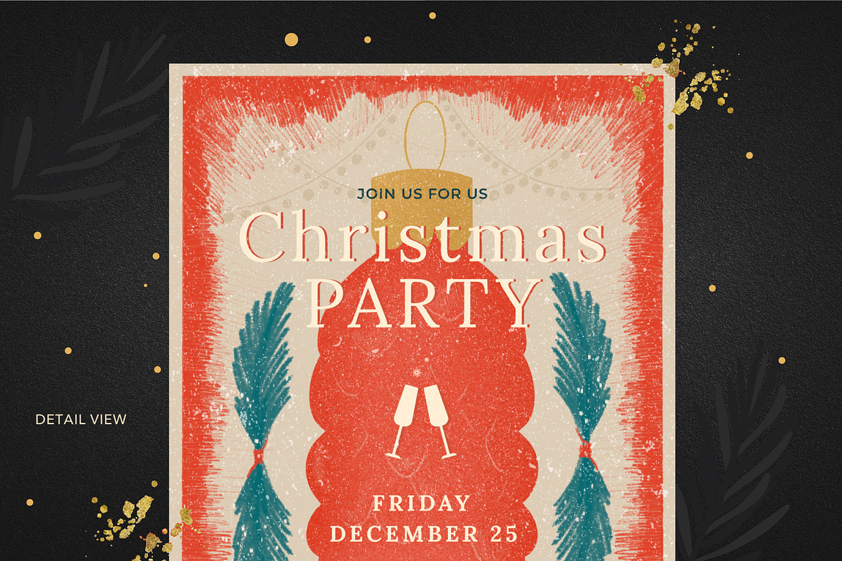Christmas Party Invitation, an Invitation Template by Creative Lovers (Photo 2 of 2)